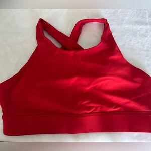 Fabletics Red Women's XL Padded Active Gym Workout Sports Bra